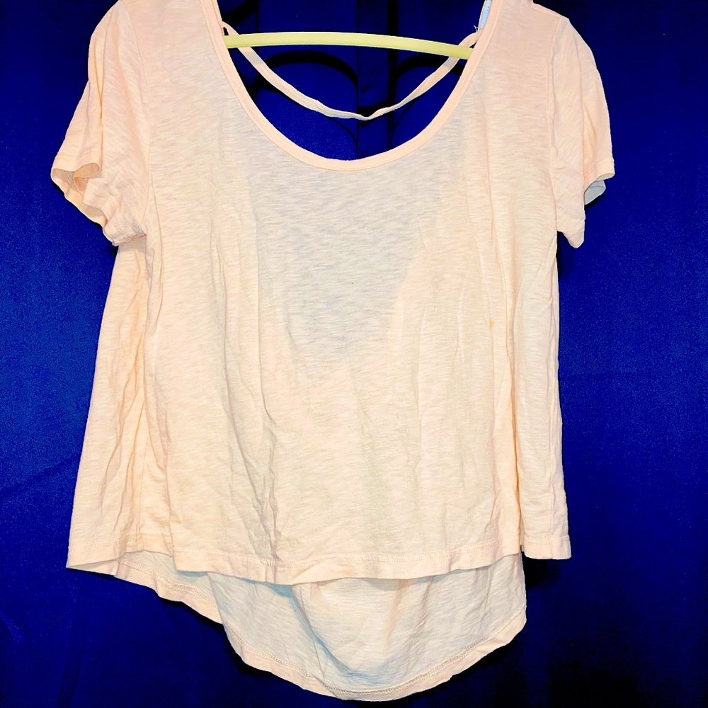 Light pink short sleeved blouse